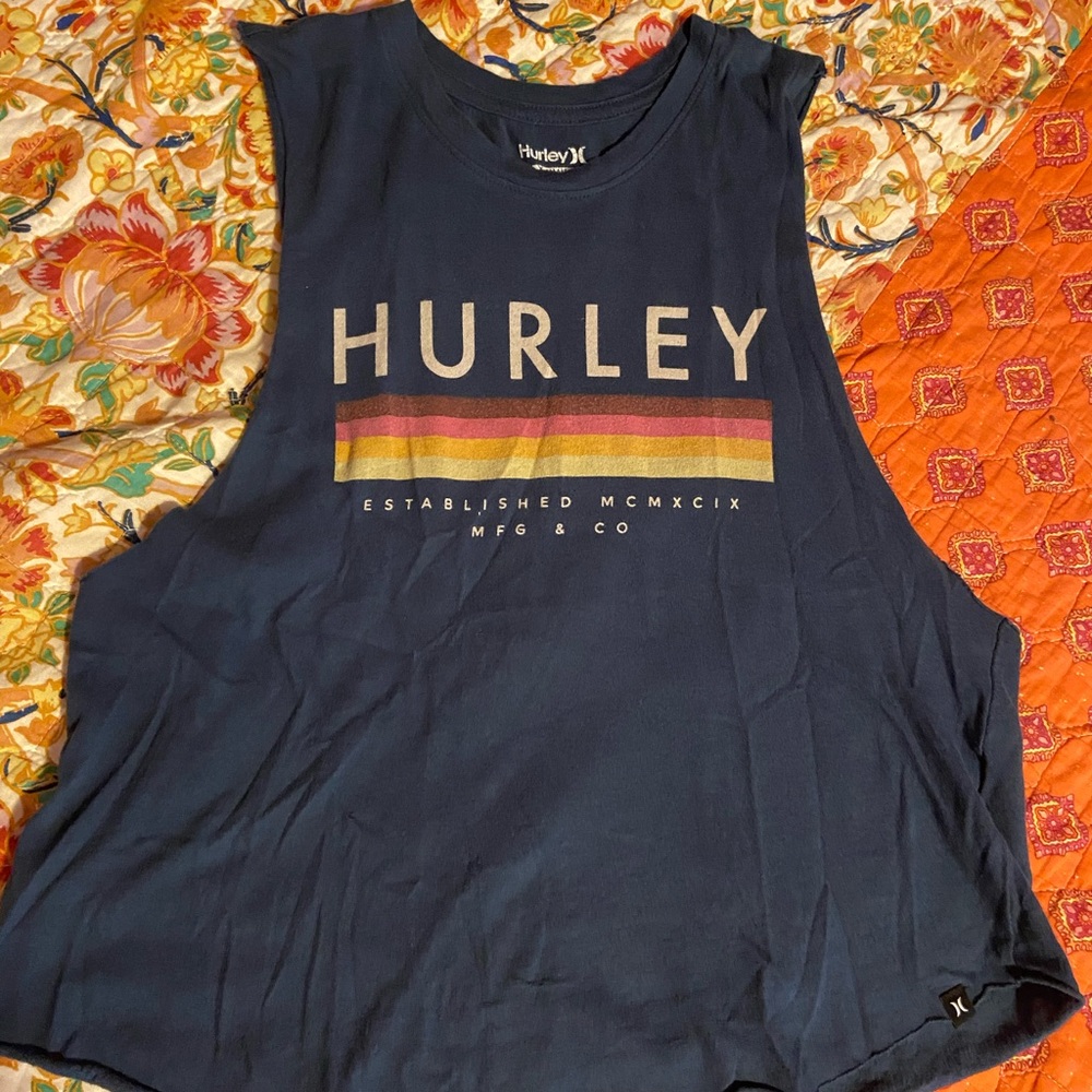 Navy Blue Hurley Tank Top